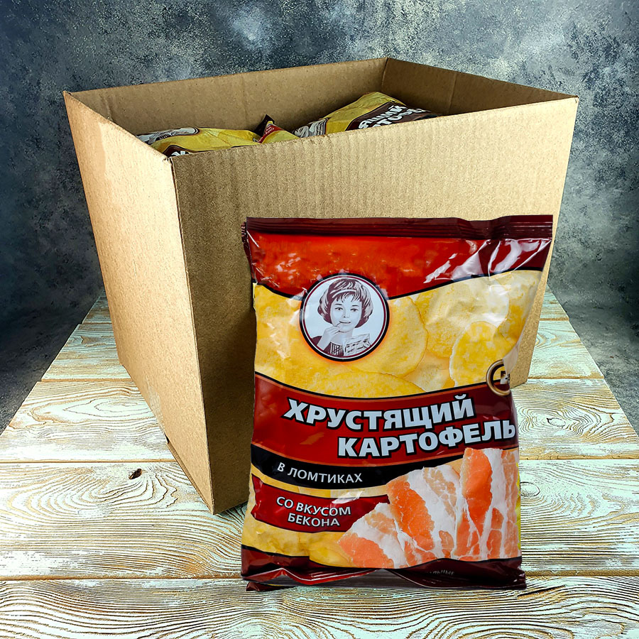 Хрустящий картофель БЕКОН (160гр./9уп.) (ВЧ841)