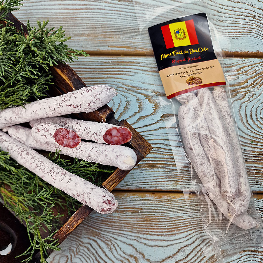 Колбаски "Мини Фуэт" с грецким орехом (80 гр.)