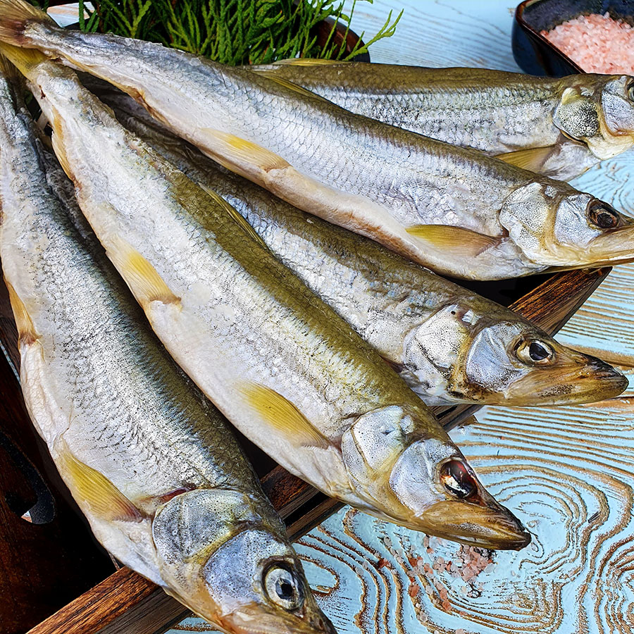 Корюшка без икры вяленая