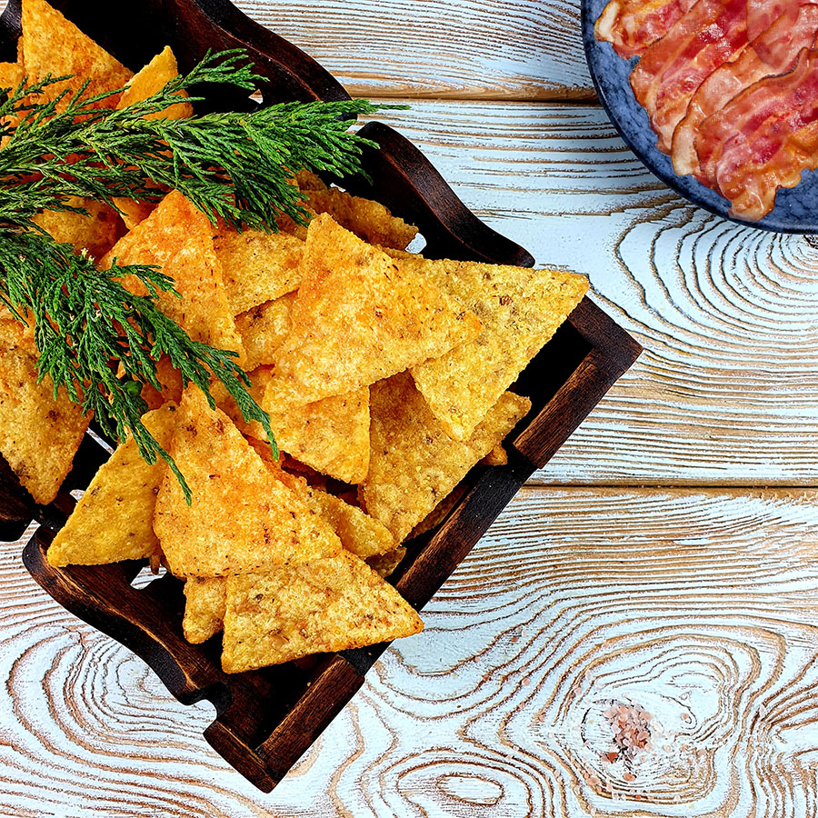 Чипсы Кукурузные "Начос" со вк. Бекон (0,5 кг.)