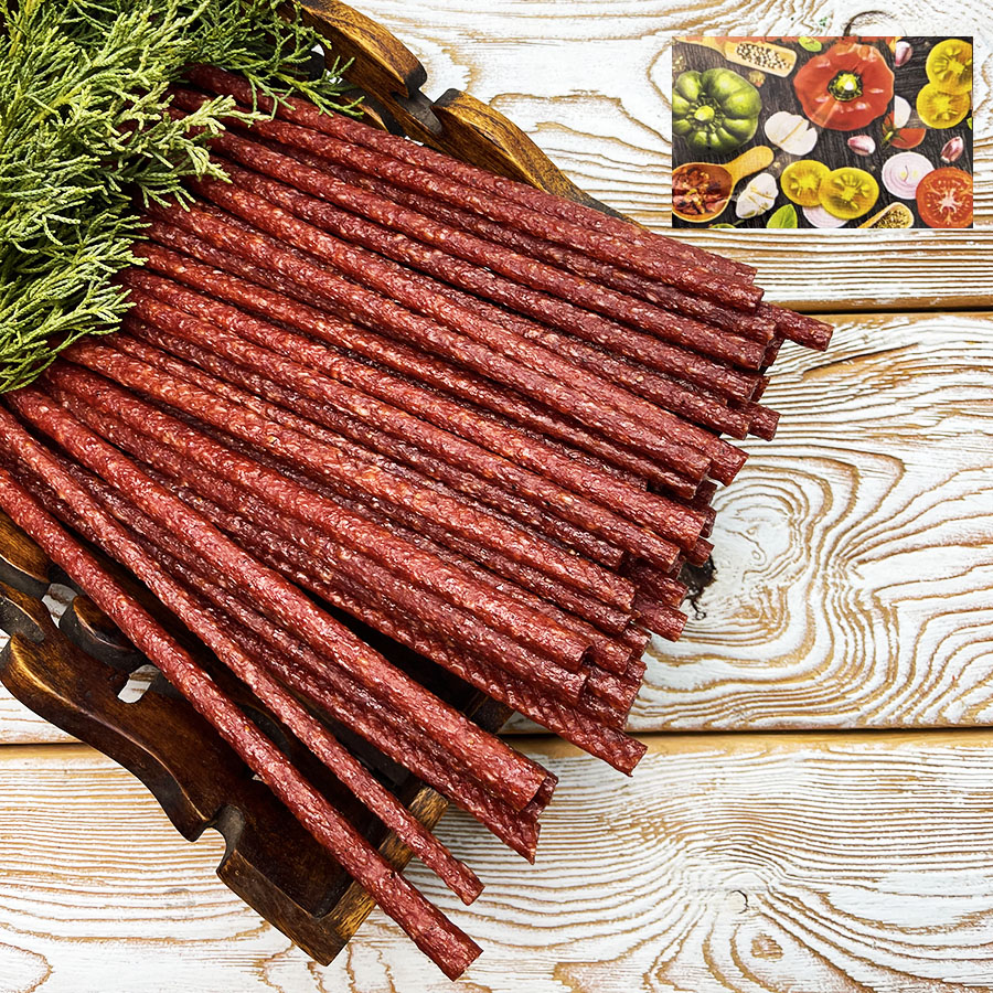 Жгуты "Орион" сырокопчёные с аджикой (0.5 кг.)