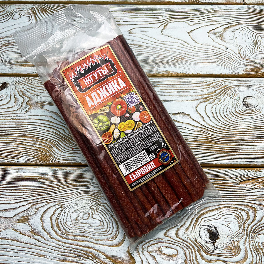 Жгуты "Орион" сырокопчёные с аджикой (0.5 кг.)