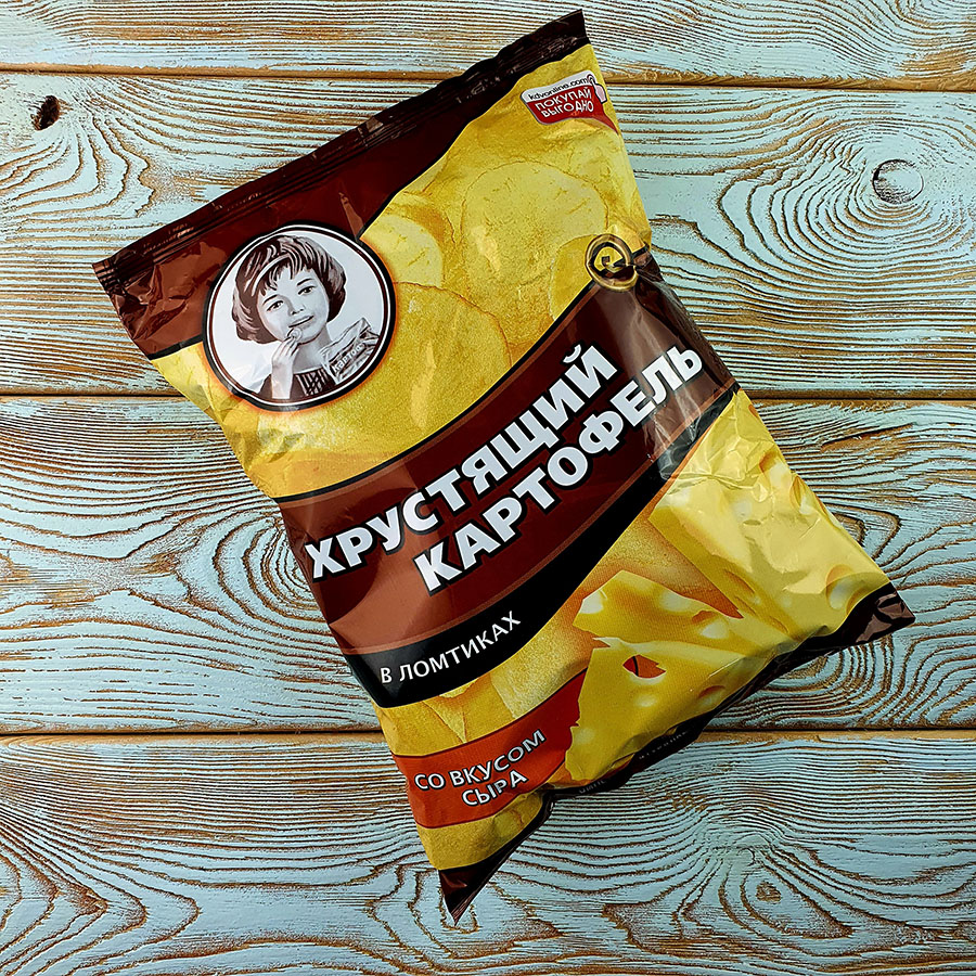 Хрустящий картофель СЫР (160гр./9уп.) (ВЧ844)