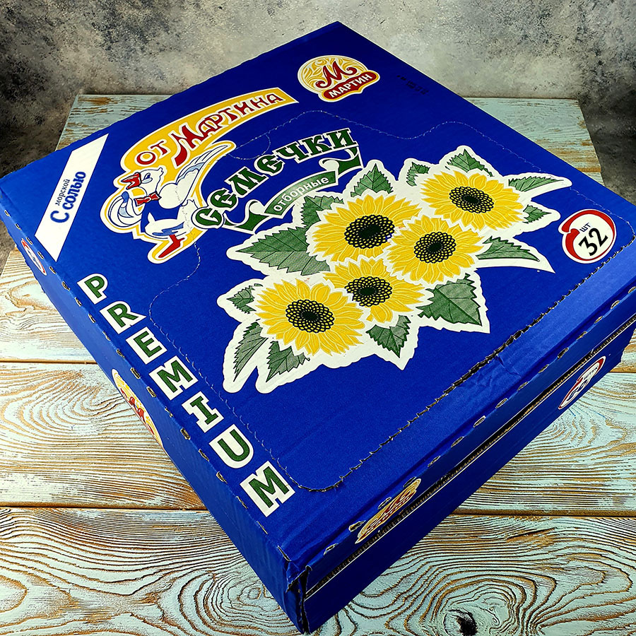 Семечки от Мартина солёные (200гр./32уп.)