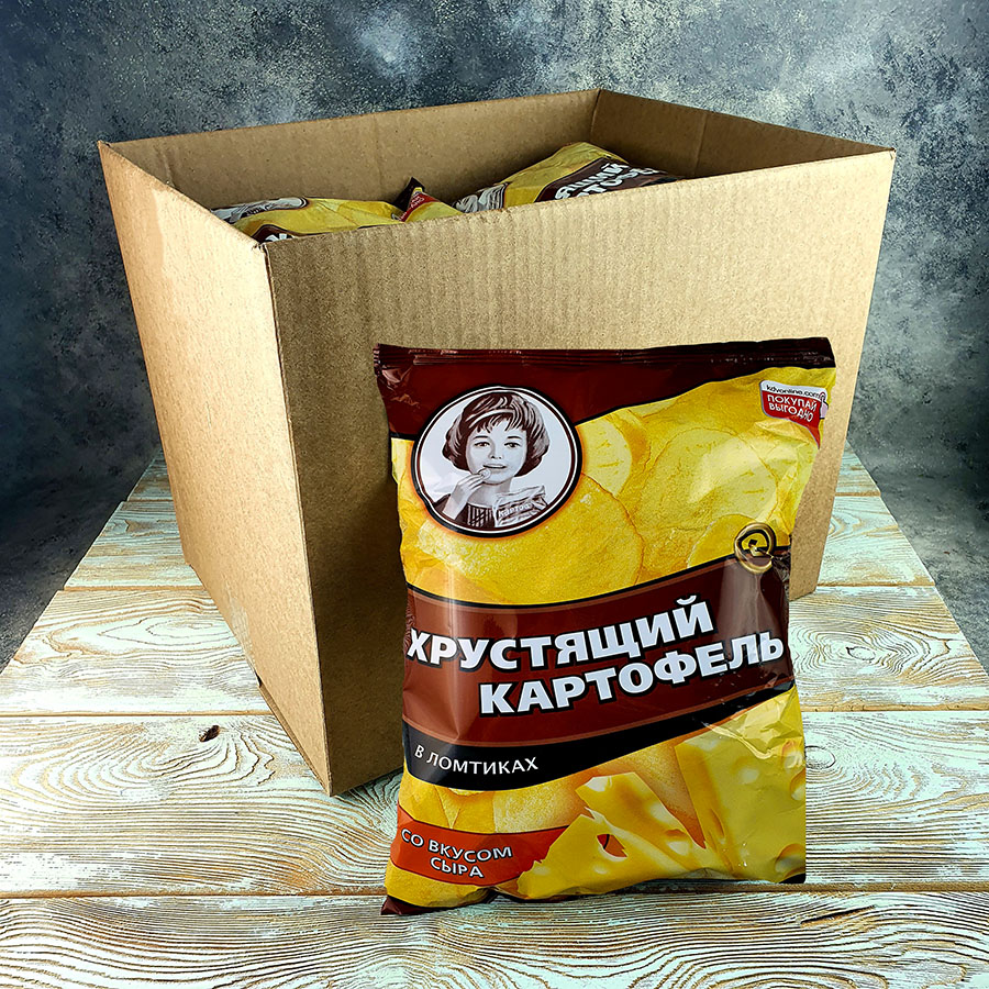 Хрустящий картофель СЫР (160гр./9уп.) (ВЧ844)