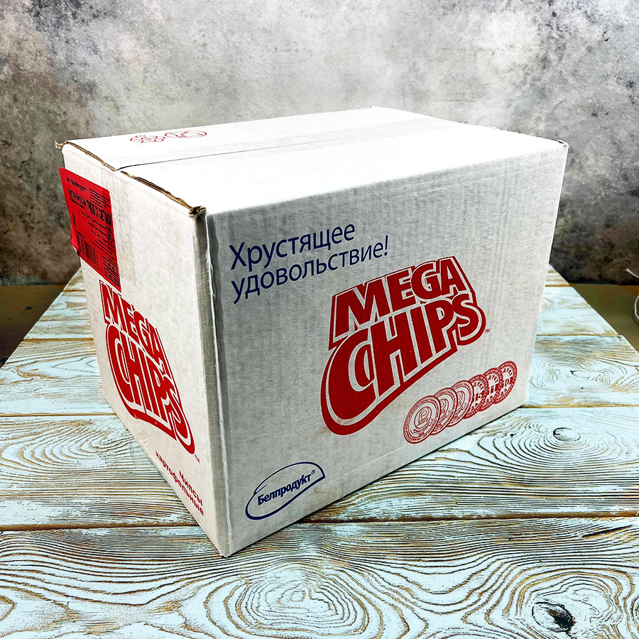 Мегачипсы картофельные со вкусом в ассортименте (100гр./25уп.)
