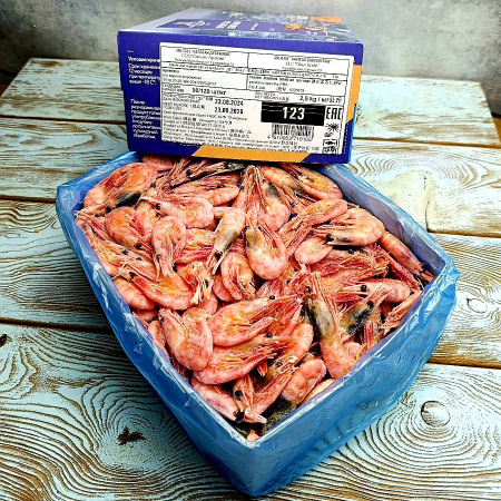 Креветки сухие замороженные 90/120 (2,5 кг.) Северная