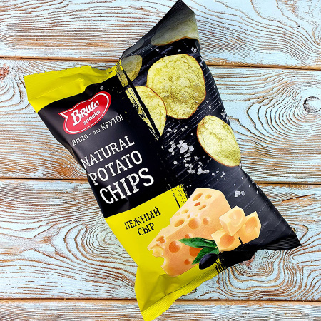 Крафтовые чипсы Бруто сыр (70гр./20уп.)