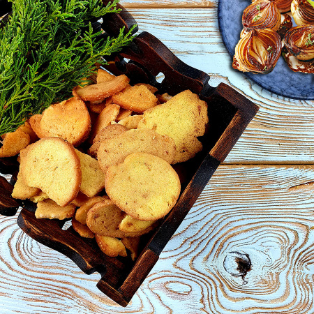 Чипсы хлебные "Лутовские" КАРАМЕЛИЗОВАННЫЙ ЛУК (1 кг.)