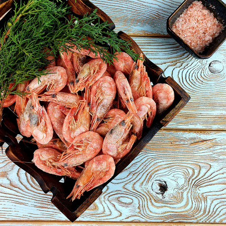 Креветки сухие замороженные 80/100 (5кг.) Магадан