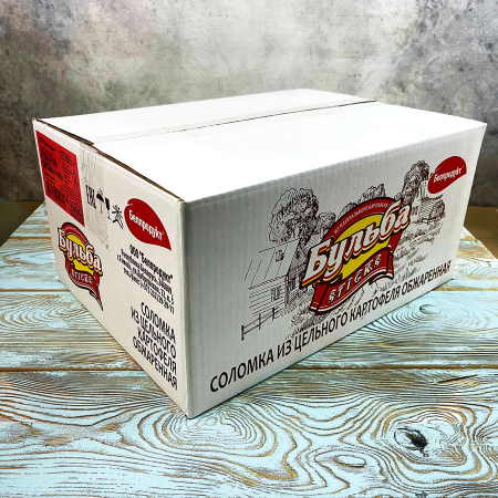 Соломка из картофеля "Бульба sticks" со вкусом тайского перца (75гр./20уп.)