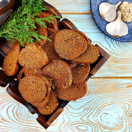 Гренки "Снапсы" ржаные с чесноком (1 кг.)