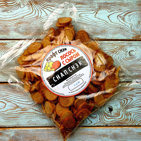 Гренки "Снапсы" пшеничные лосось с сыром (1 кг.)