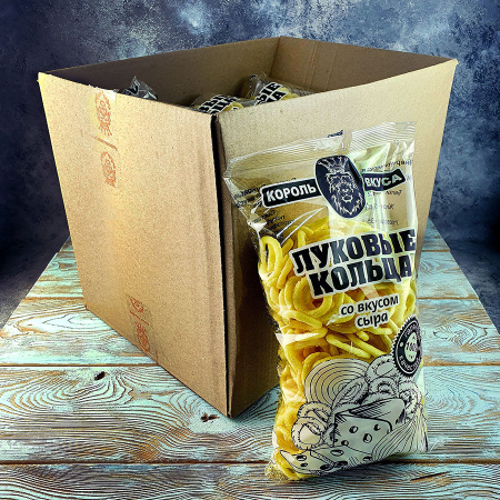 Луковые кольца (140гр./10шт.) со вкусом СЫРА