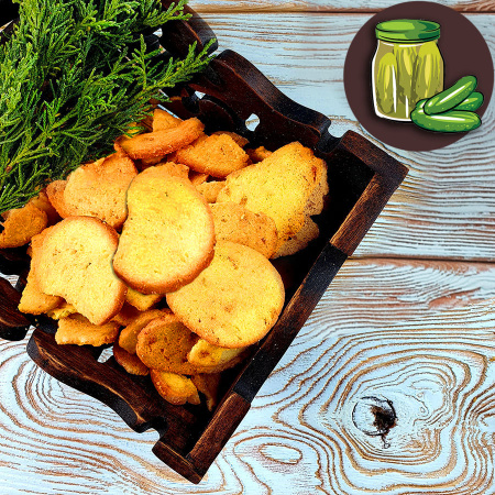 Чипсы хлебные "Лутовские" Маринованные огурцы (1 кг.)