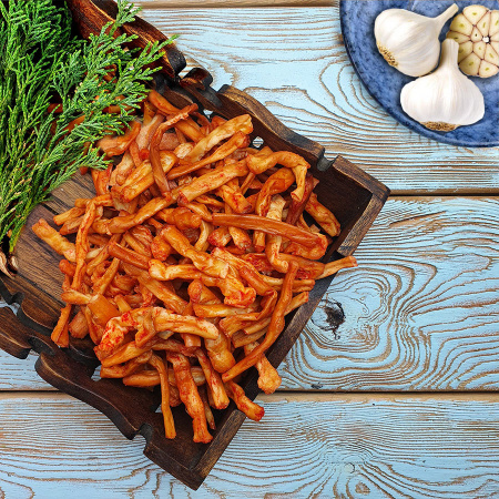 Сыр жареный со вкусом ЧЕСНОКА ТМ КГБ СНЕК (0,5 кг.)