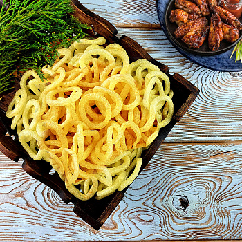 Луковые кольца (1 кг.) со вкусом КРЫЛЬЯ БАРБЕКЮ