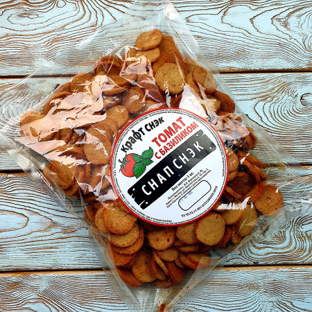 Гренки "Снапсы" пшеничные с томатом и базиликом (1 кг.)