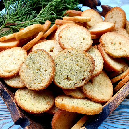 Гренки "Снапсы" пшеничные со сметаной и зеленью (1 кг.)