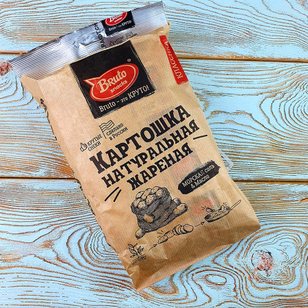 Крафтовые чипсы Бруто соль (130гр./17уп.)