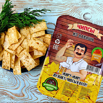 Чипсы Лаваши в упаковке с красной икрой  (90 гр.)