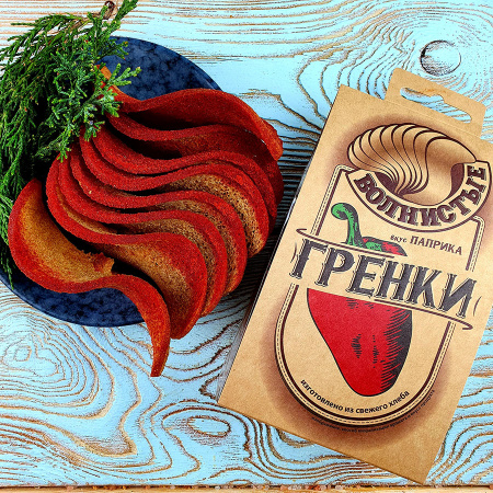 Гренки "Волнистые" с паприкой (75гр./14уп.)