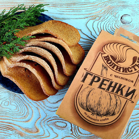 Гренки "Волнистые" с чесноком (75гр./14уп.)