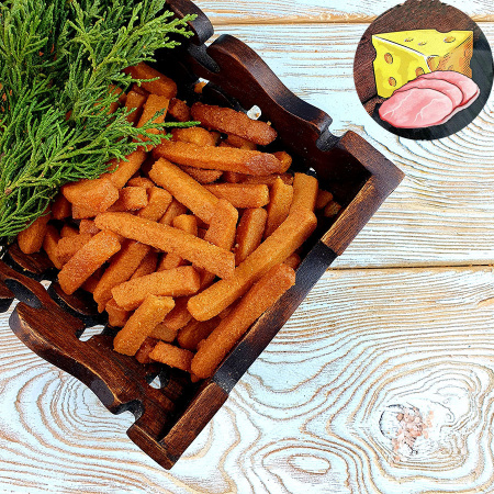 Гренки "Лутовские" в масле пшеничные ВЕТЧИНА С СЫРОМ (1 кг.)