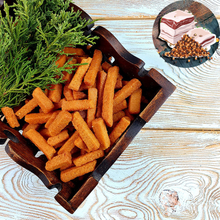 Гренки "Лутовские" в масле пшеничные САЛО С ГОРЧИЦЕЙ (1 кг.)