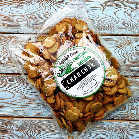 Гренки "Снапсы" пшеничные со сметаной и зеленью (1 кг.)