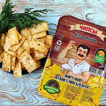 Чипсы Лаваши в упаковке Холодец-Хрен (90 гр.)