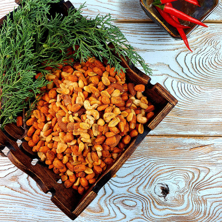 Смесь кукурузы и орехов "ОГНЕННЫЙ МИКС" (1 кг.)