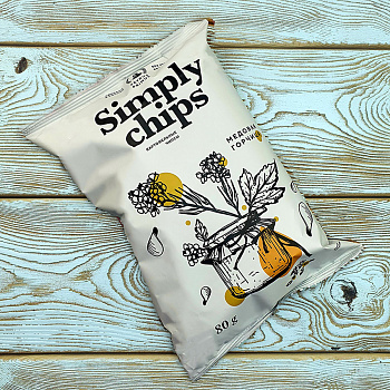 Чипсы картофельные "Симпл чипс" со вкусом "Медовая горчица" (80гр./21уп.)