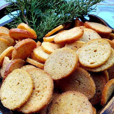 Гренки "Снапсы" пшеничные лосось с сыром (1 кг.)