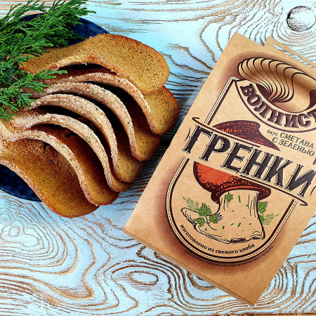 Гренки "Волнистые" сметана с зеленью (75гр./14уп.)