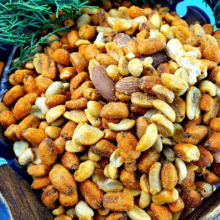 Смесь кукурузы и орехов "ОГНЕННЫЙ МИКС" (1 кг.)