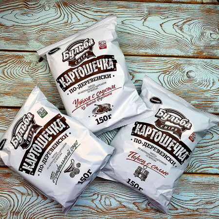 Картошечка по-деревенски  "Бульба chips" в ассортименте (150гр./20уп.)