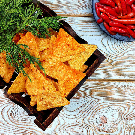 Чипсы Кукурузные "Начос" со вк. Тайский перец (0,5 кг.)