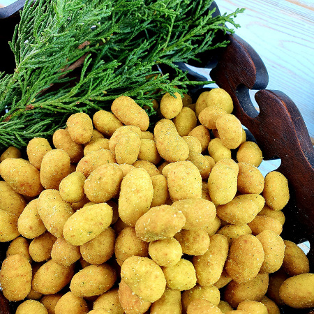 Арахис в ГЛАЗУРИ со вк. СМЕТАНА и ЛУК "Фома Лукич" (1 кг.)