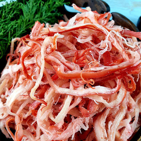Кальмар Стружка со вк. мяса краба  (1 кг.)