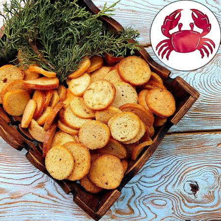 Гренки "Снапсы" пшеничные с крабом (1 кг.)