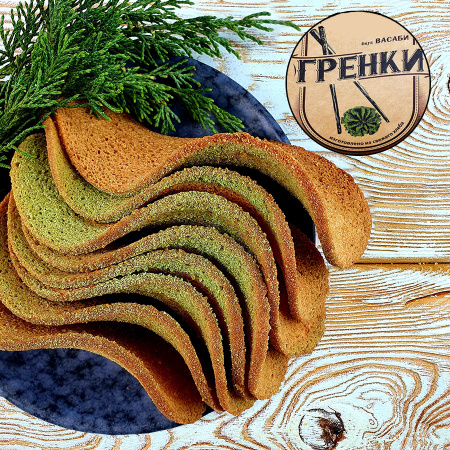 Гренки "Волнистые" с васаби (0,9 кг.)