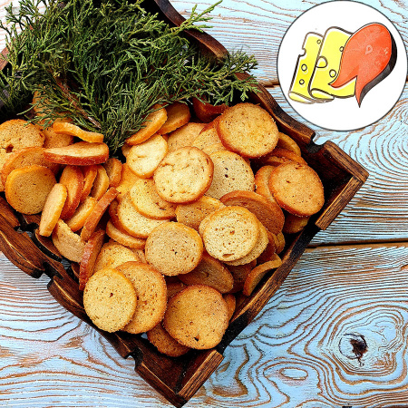 Гренки "Снапсы" пшеничные лосось с сыром (1 кг.)