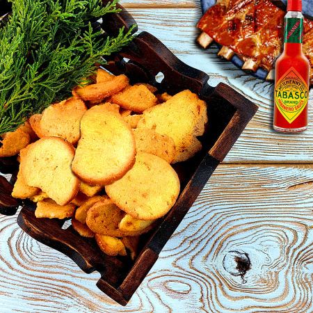 Чипсы хлебные "Лутовские" Ребрышки на гриле с соусом Табаско (1 кг.)