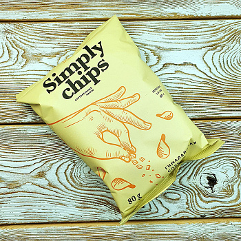 Чипсы картофельные "Симпл чипс" со вкусом "Гималайская соль" (80гр./21уп.)