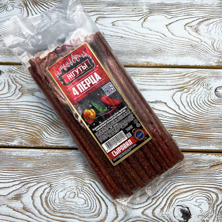 Жгуты "Орион" сырокопчёные 4 перца (0.5 кг.)