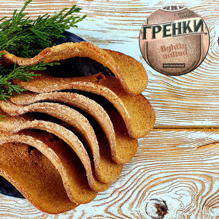 Гренки "Волнистые" с морской солью (0,9 кг.)