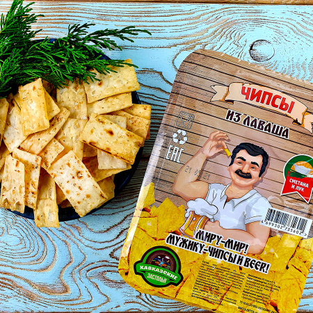 Чипсы Лаваши в упаковке Сметана-Лук  (90 гр.)