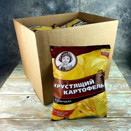 Хрустящий картофель СЫР (160гр./9уп.) (ВЧ844)