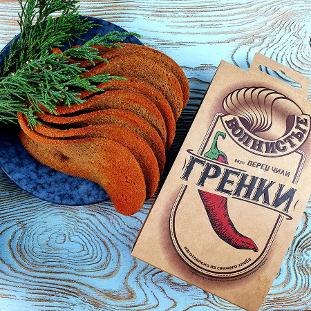 Гренки "Волнистые" с перцем чили (75гр./14уп.)